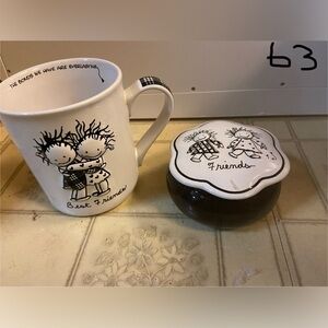 Best Friends Mug and Trinket Box duo